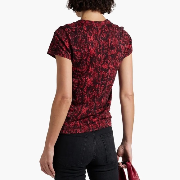 rag & bone allover snake print tee XS - Picture 3 of 10